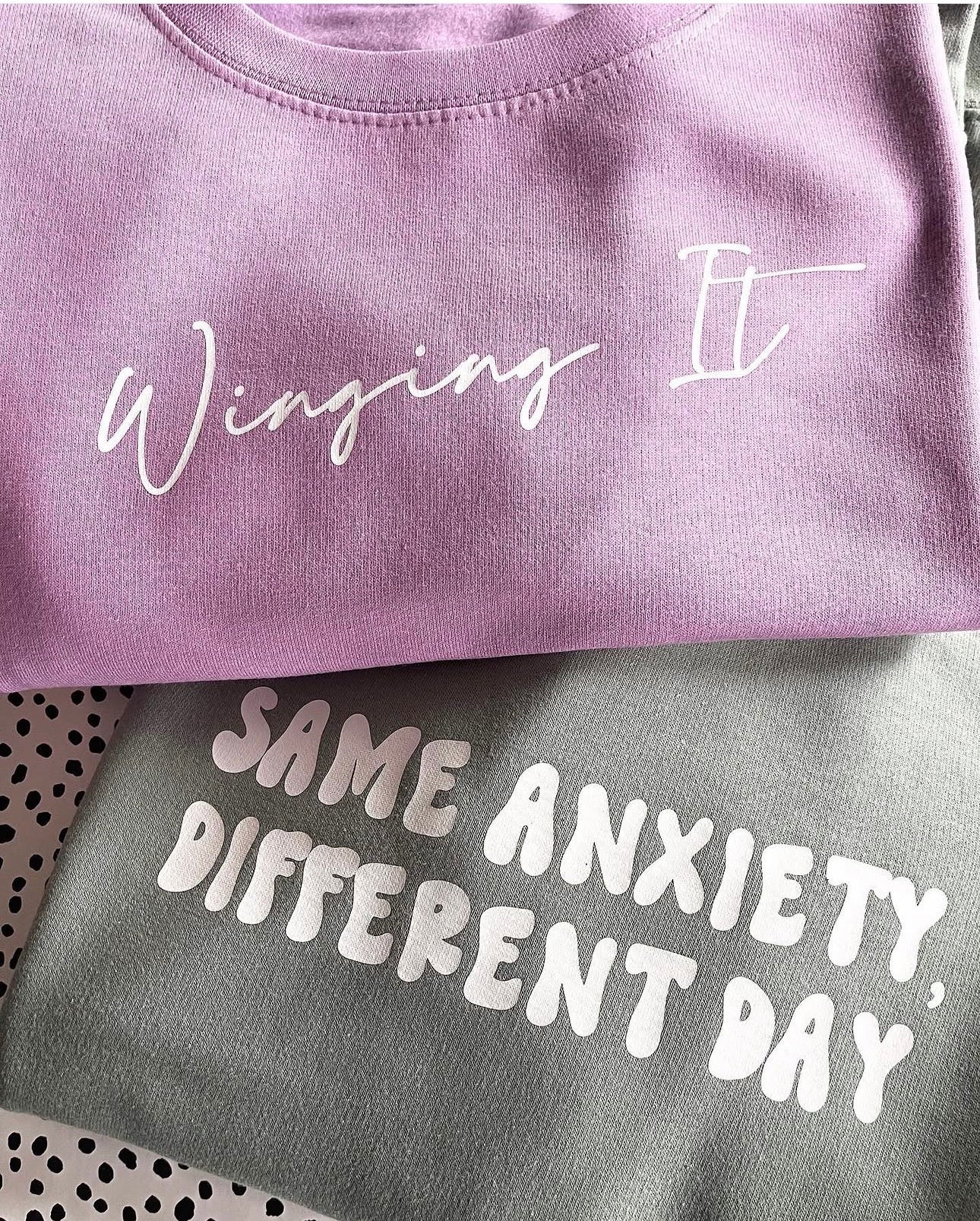 Same Anxiety, Different Day Unisex Sweater