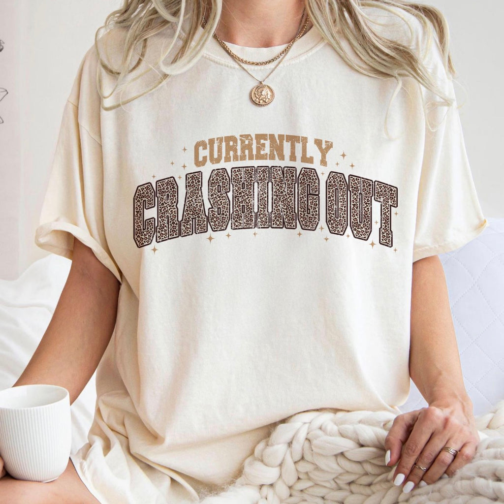 Currently Crashing Out Unisex Tee