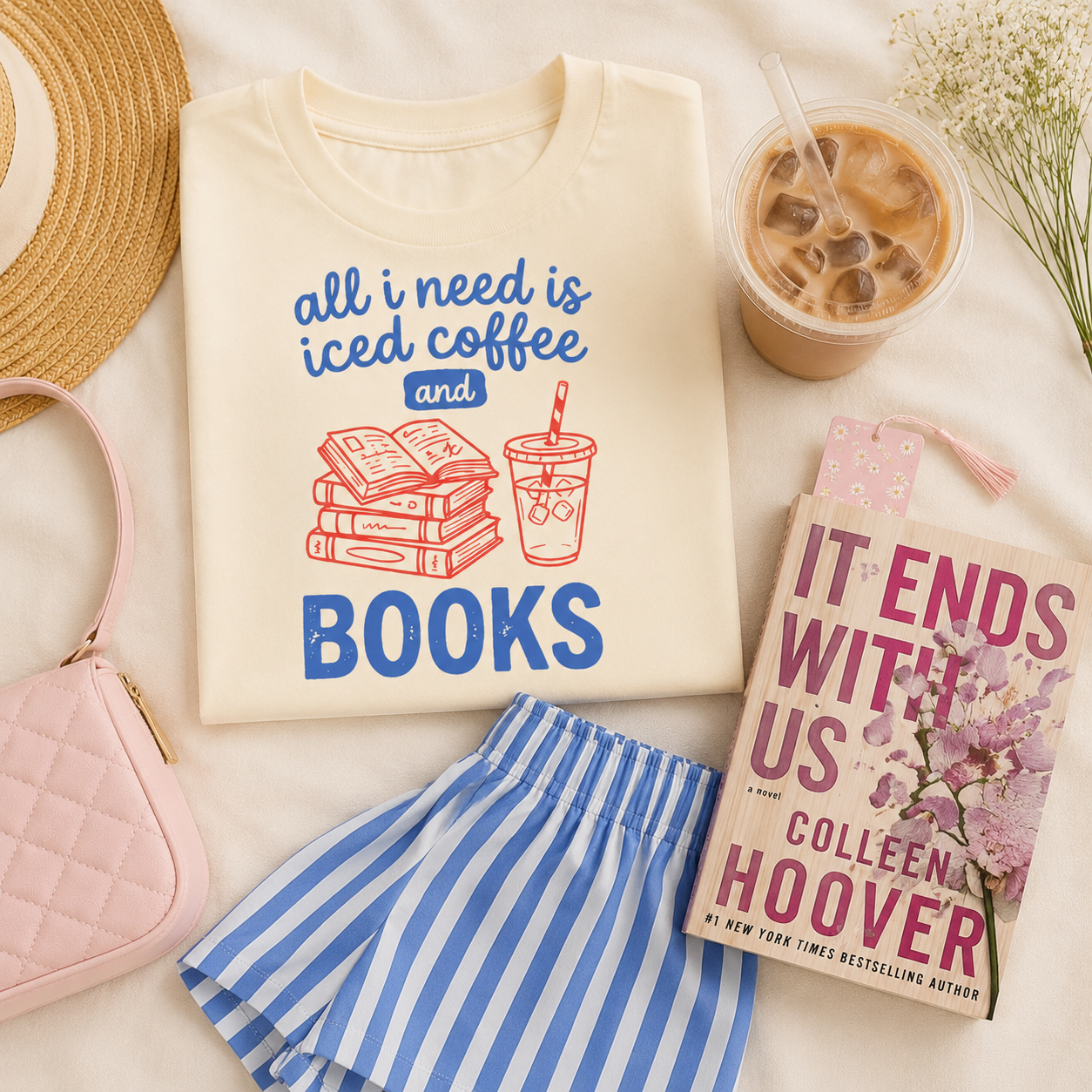 All I Need Is Coffee And Books Tee